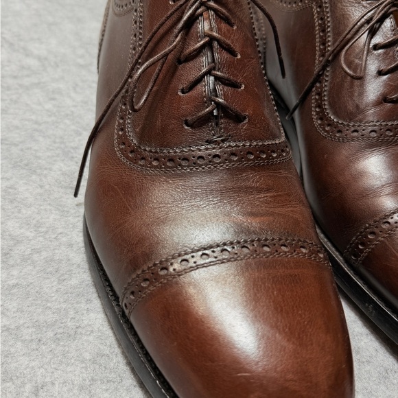 Kiton Men’s Oxford Dress Shoes US 11.5 12 Antique Dark Brown Museum Patina